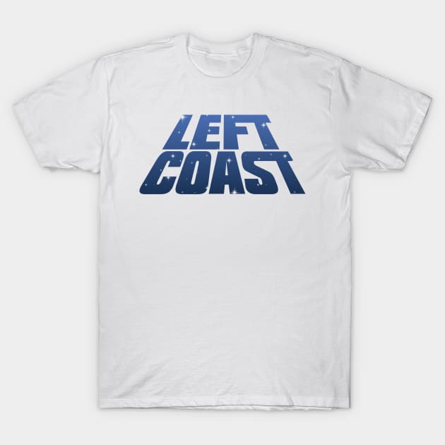 Left Coast in Space T-Shirt by LeftCoast Graphics